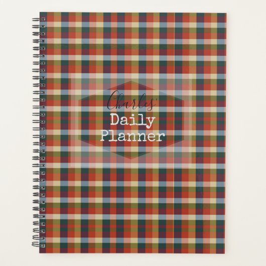 Dagelijkse planner - geruit - HAMbWG (Voorkant)