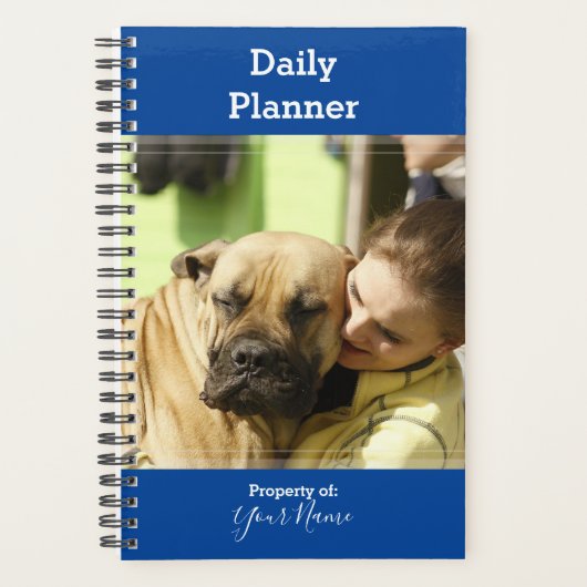 Dagelijkse planner - Je foto - Achtergrond in elke (Voorkant)