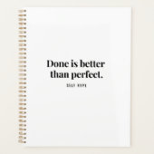 Dagelijkse planner - klaar is beter dan perfect - (Voorkant)
