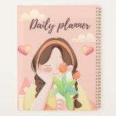 "Dagelijkse Planner" | Lief Meisje met Tulpen & Ha Planner (Achterkant)