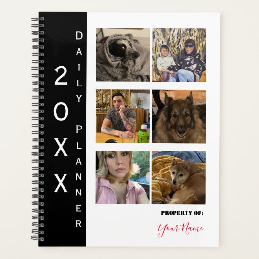 Dagelijkse planner met 18 foto mogelijkheden - HAM (Voorkant)