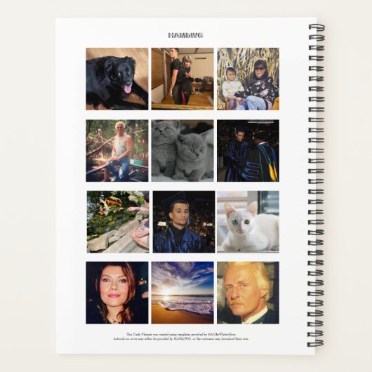 Dagelijkse Planner met 18 fotomogelijkheden - HAMb (Achterkant)