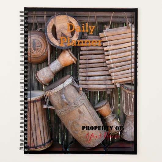Dagelijkse planner met een drumthema - HAMbWG (Voorkant)