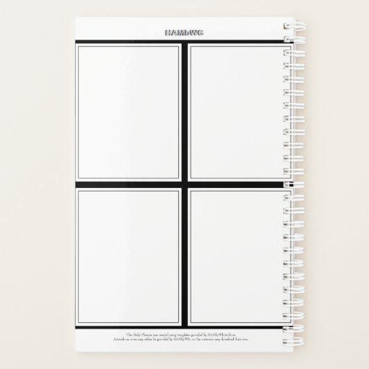 Dagelijkse Planner met een Meditation Theme - HAMb (Achterkant)