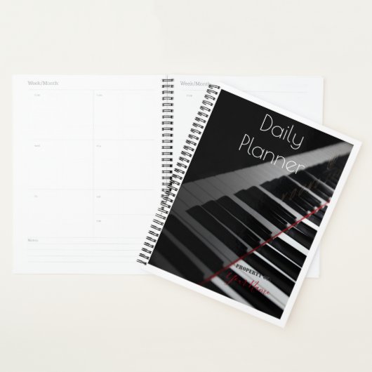 Dagelijkse planner met een Pianothema - HAMbWG (Display)