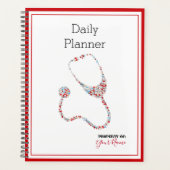 Dagelijkse Planner met een Stethoscoopthema - HAMb (Voorkant)