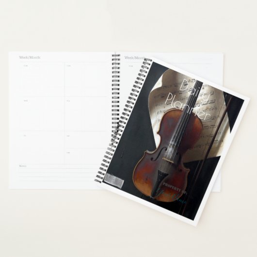Dagelijkse Planner met een Violin Theme - HAMbWG (Display)