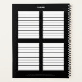 Dagelijkse Planner met een Violin Theme - HAMbWG (Achterkant)