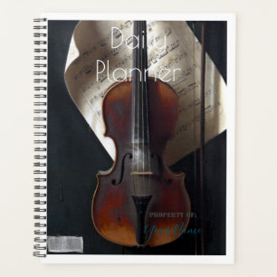 Dagelijkse planner met een vioolthema - HAMbWG