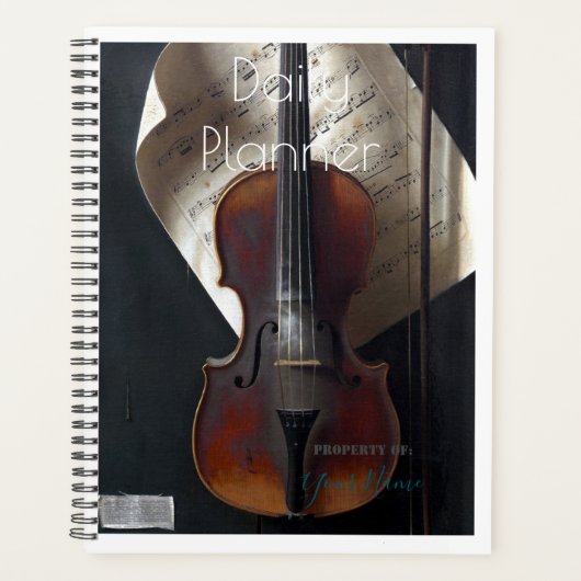 Dagelijkse planner met een vioolthema - HAMbWG (Voorkant)