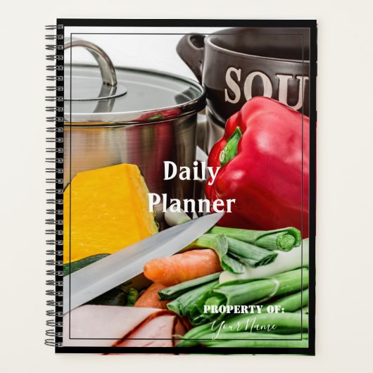 Dagelijkse Planner met een voedselthema - HAMbWG (Voorkant)