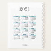 Dagelijkse planner met hibiscusontwerp - HAMbWG (Achterkant)