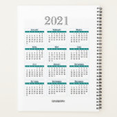Dagelijkse planner met klokontwerp - HAMbWG (Achterkant)