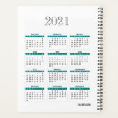 Dagelijkse planner met klokontwerp - HAMbWG (Achterkant)
