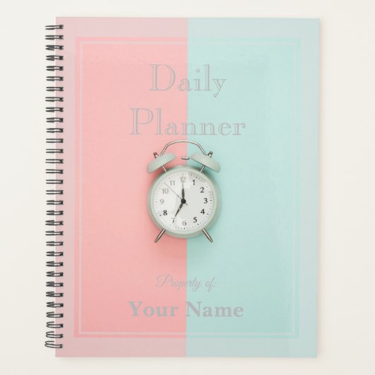 Dagelijkse planner met klokontwerp - HAMbWG (Voorkant)