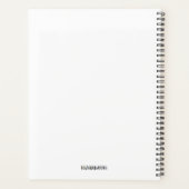 Dagelijkse planner met kurk ontwerp omslag - HAMbW (Achterkant)