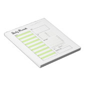 Dagelijkse Planner met Maandag Begin (Groen) 5,5x6 Notitieblok (Schuin)