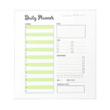 Dagelijkse Planner met Maandag Begin (Groen) 5,5x6