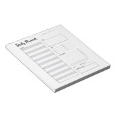 Dagelijkse Planner met Maandag Start (grijs) 5,5x6 Notitieblok (Schuin)
