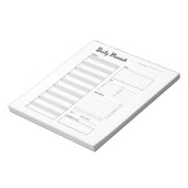 Dagelijkse Planner met Maandag Start (grijs) 5,5x6 Notitieblok (Linkerzijde)