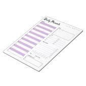 Dagelijkse planner met maandag start (Paars) 8,5 x Notitieblok (Schuin)