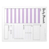 Dagelijkse planner met maandag start (Paars) 8,5 x Notitieblok (Voorkant)