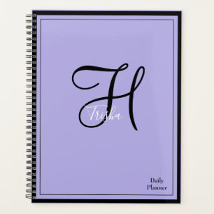 Dagelijkse planner met monogram en omslag in ELKE