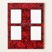 Dagelijkse planner met monogram - rode rozen (Achterkant)