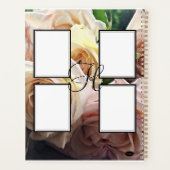Dagelijkse planner met monogram - Theerozen (Achterkant)