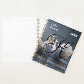 Dagelijkse planner met monogram - zwanen (Display)
