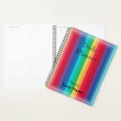 Dagelijkse planner met regenboogkleurstrepen - HAM (Display)