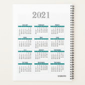 Dagelijkse planner met regenboogkleurstrepen - HAM (Achterkant)