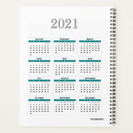 Dagelijkse planner met regenboogkleurstrips - HAMb (Achterkant)