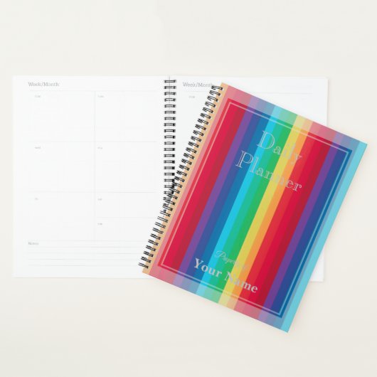 Dagelijkse planner met regenboogkleurstrips - HAMb (Display)
