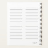 Dagelijkse planner met regenboogkleurstrips - HAMb (Achterkant)