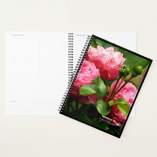 Dagelijkse planner met roze rozen - HAMbWG (Display)