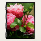 Dagelijkse planner met roze rozen - HAMbWG (Voorkant)