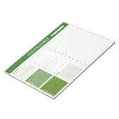 Dagelijkse planner met schema Notitieblok (Schuin)