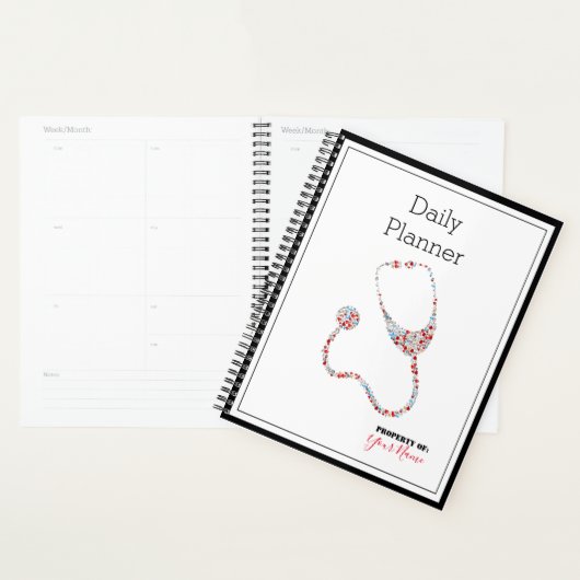 Dagelijkse planner met stethoscoop thema - HAMbWG (Display)