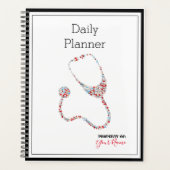 Dagelijkse planner met stethoscoop thema - HAMbWG (Voorkant)