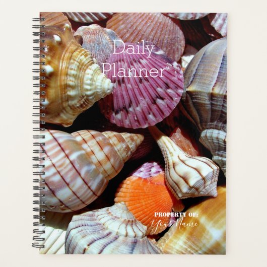 Dagelijkse planner met zeeschelpen thema - HAMbWG (Voorkant)