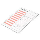 Dagelijkse planner met zondag begin (roze) 8,5 x 1 notitieblok (Schuin)