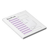 Dagelijkse Planner met Zondag (Paars) 5,5x6" Notitieblok (Schuin)