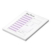 Dagelijkse Planner met Zondag (Paars) 5,5x6" Notitieblok (Linkerzijde)