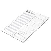 Dagelijkse planner met zondag start (grijs) 8,5 x  notitieblok (Schuin)