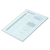 Dagelijkse Planner minimaal blauw Notitieblok (Schuin)