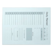 Dagelijkse Planner minimaal blauw Notitieblok (Voorkant)