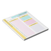 Dagelijkse Planner Moderne de Nota's van het Progr Notitieblok (Schuin)