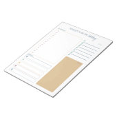 Dagelijkse planner moderne planning notities en ta notitieblok (Schuin)