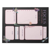 Dagelijkse Planner Motivatie Vlinder en Dragonfly Notitieblok (Voorkant)